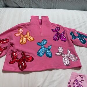 Queen of Sparkles balloon dog NWOT size xs